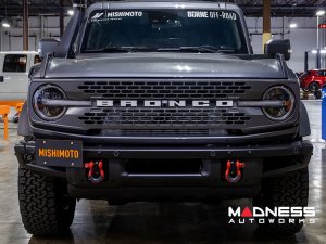 Ford Bronco Front License Plate Relocation Kit - Modular Bumper Ford Bronco Front License Plate Relocation Kit - Modular Bumper